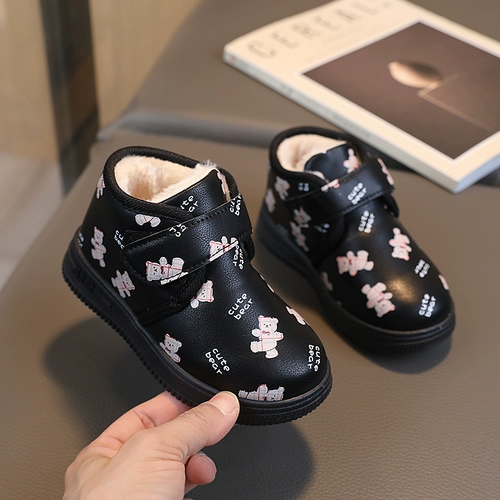 Детские флисовые туфли для мальчиков, детская удерживающая тепло зимняя обувь, коллекция 2023, мягкая подошва