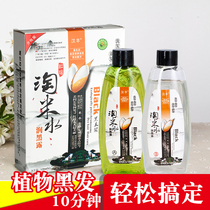 Hanfeng Tao Rice Water Moisturized Black Dew Plant Hair Dye Black Hair Cream Shampoo Cover White Hair Black Hair Dyeing Cream