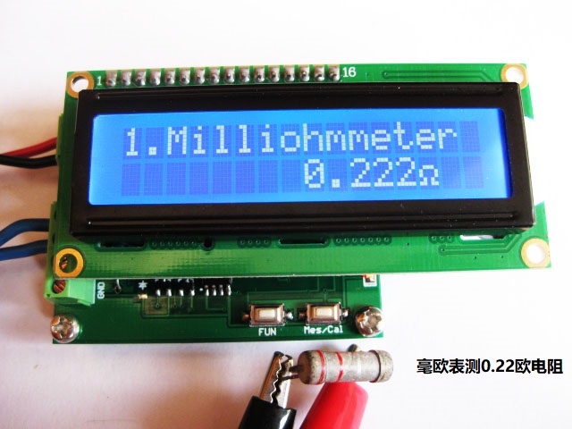 Millio-meter low resistance tester Ohm meter