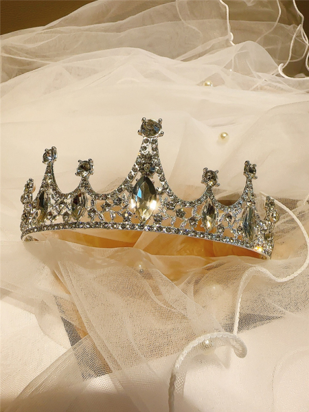 Crown Headdress Children Crystal Headband Classy Flower Girl Hair Accessories Girls Birthday Headband Princess Performance Crown Hairpin