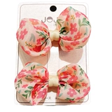 Детский милый аксессуар для волос, детская заколка для волос для принцессы с бантиком, резинка, в цветочек