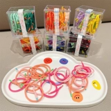 Эластичный детский безвредный аксессуар для волос, детская резинка для волос, не повреждает волосы