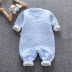 Quần áo cho bé mùa thu đông 2018 mới ấm áp một mảnh Quần áo cotton dày 9 tháng Quần áo bé trai cotton 6 bông áo liền quần cho bé chính hãng Áo liền quần