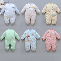 Quần áo trẻ em Xiêm mùa xuân và mùa thu cotton mỏng ra khỏi mảnh nhung pha lê 3 quần áo sơ sinh 9 quần áo mùa thu và mùa đông 12 bodysuit cho bé