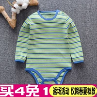 Bé tam giác dài tay cho bé trai 2 bé gái quần áo trẻ em xì hơi mùa xuân và mùa đông và đồ ngủ cotton một mảnh 1-3 tuổi cỡ lớn shop quan ao tre em dep