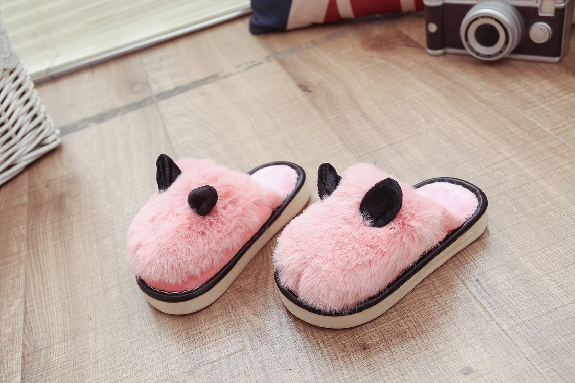 Chaussons enfants en suède pour hiver - semelle caoutchouc - Ref 1011652 Image 15