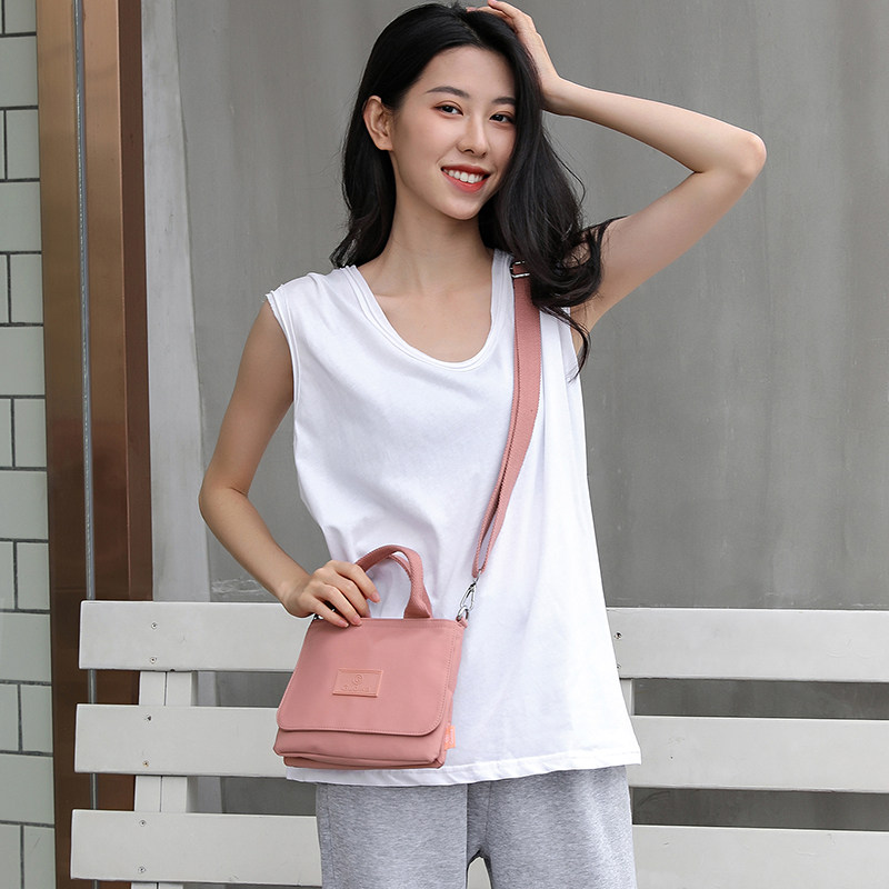 GUDIKA niche mini bag 2022 new minitote Messenger handbag Japanese and Korean nylon cloth small square bag
