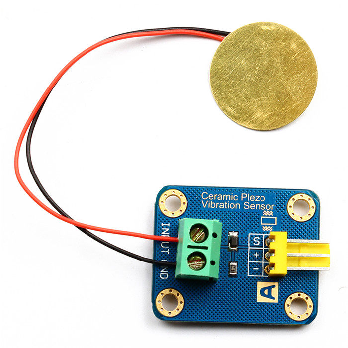 Arduino 模擬壓電陶瓷震動感測器振動感測器電子積木 264772 035 露天拍賣