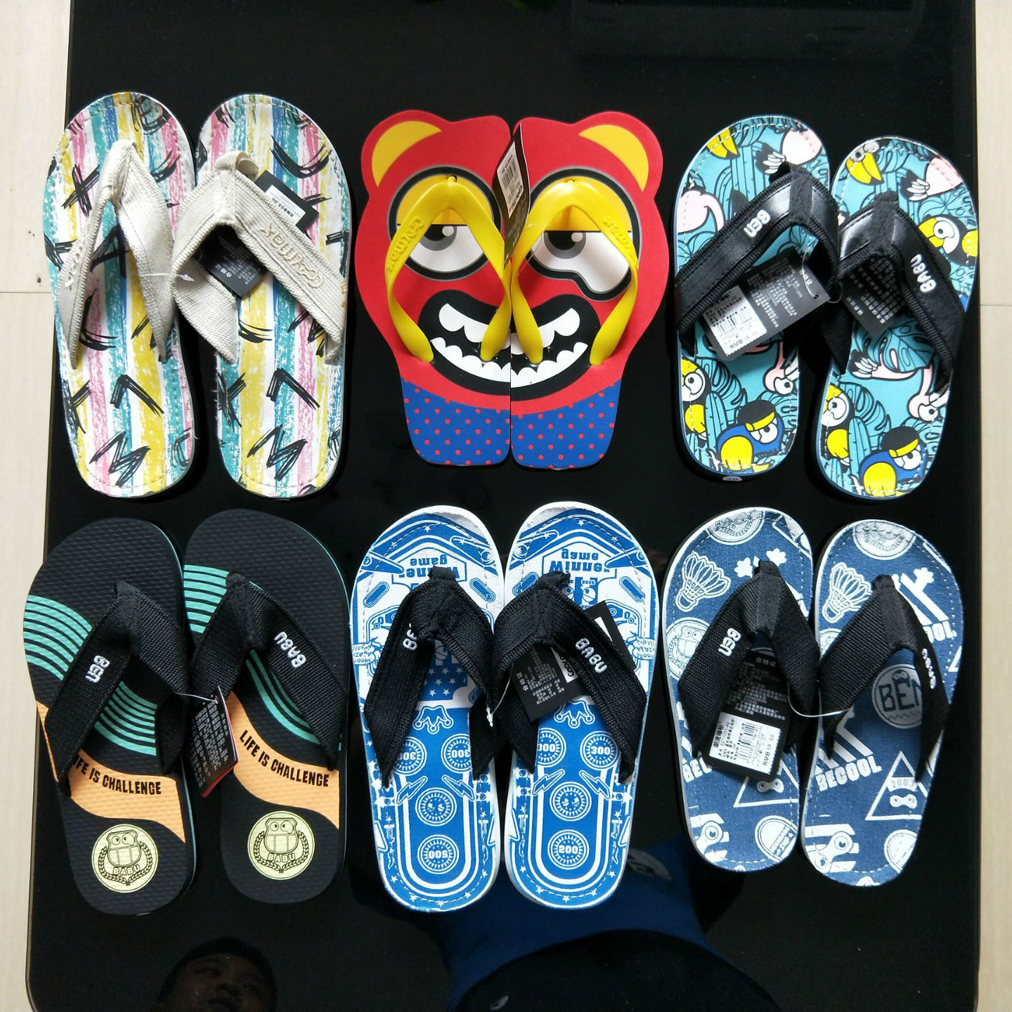 潮流指标拖鞋人字拖男女款防滑沙滩鞋夏旅游正品COOLMAX男拖女拖