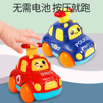 Child Toy Car Model Boy Inertia Cartoon Small Car Press Back Force 2 Female Baby Baby Toy 1-3 years old