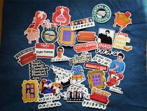 Foreign trade export old friends peripheral unagi photo frame Turkey sofa suitcase Mobile phone notebook sticker 34 sheets