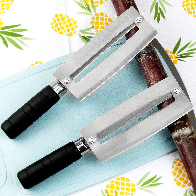 Cutting knife pineapple artifacts for sugarcane cutting knife stainless steel peel pearl cutting tool for commercial use