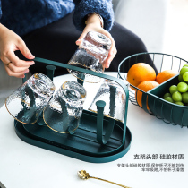 Cup shelf Shelves Upside Down Table Ins Cup Shelf Tea Cup Drain Shelf Metal Trim Shelf Multipurpose Shelf Storage