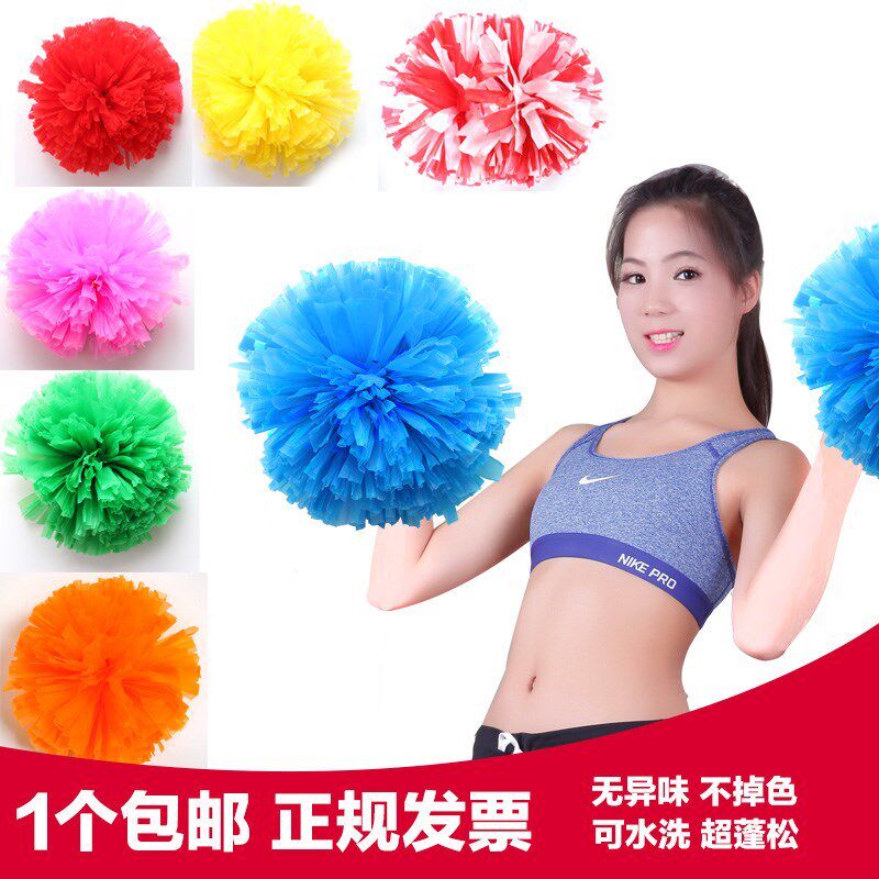 Flower ball cheerleader holding flower primary school students large holding dance performance cheerleading hand flower children medium cheerleader