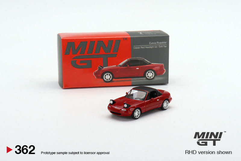ミニチュアカー1:64 mazda MX-5Eunos miata na #362ダイキャスト合金車