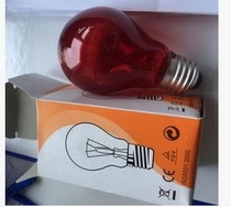 E-26 220V 60W 40W 25W Colored bulb Red green yellow Screw snap 790302RED