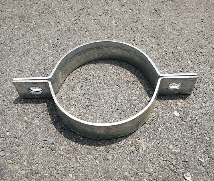 30X3mm thick galvanized upright pole wire rod iron steel tube cylindrical bracket tight lock catch fixed clip hoop