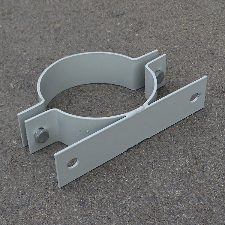 50 * 4mm monitoring equipment case horn projection lamp clasped upright pole wire rod cylindrical iron pipe tight lock fixing clip