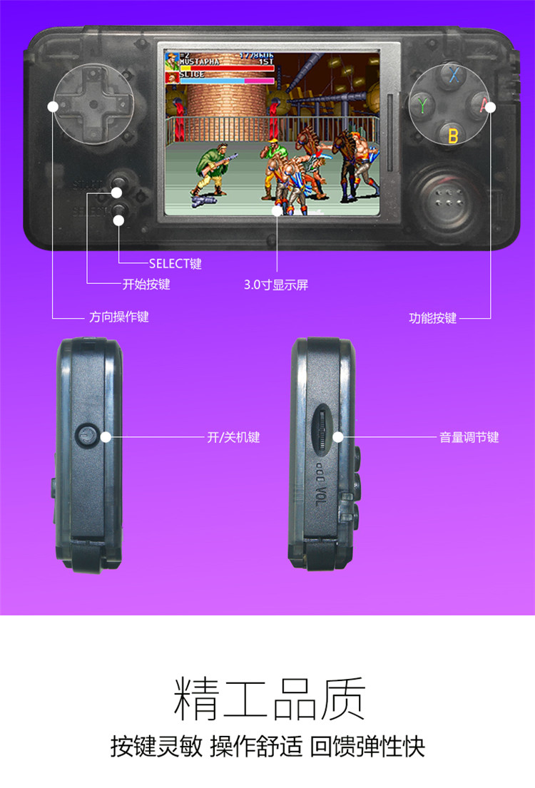 Mini multi-chức năng HD RETRO TRÒ CHƠI arcade cầm tay PSP game console FC trẻ em hoài cổ Pocket GBA máy cầm tay chơi game