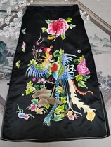 Original national style new womens Su embroidery hand embroidery court phoenix wear peony skirt