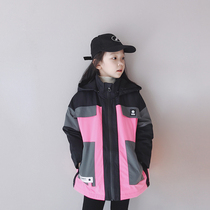 Ai Shangduo girl thickened assault clothing 2020 autumn and winter New middle child Korean version of long cotton cotton windproof jacket