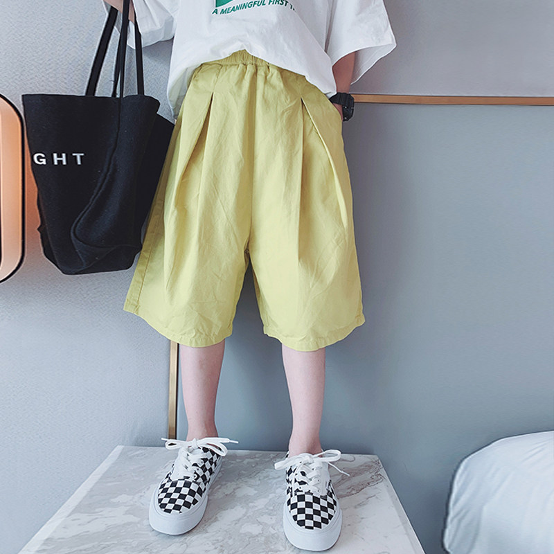 Girl Shorts Summer Dress 2022 New CUHK Children Slim Fit 50% Pants Han Version Loose Casual Children 50% Pants