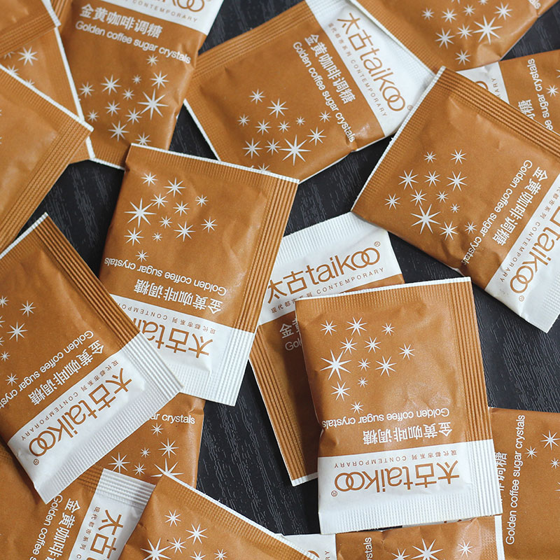 Taikoo Taikoo Golden Yellow Coffee Tune Sugar Packets Too Ancient Sugar Packets Coffee Sugar Gold Yellow Red Granulated Sugar 5g * 100 Packs