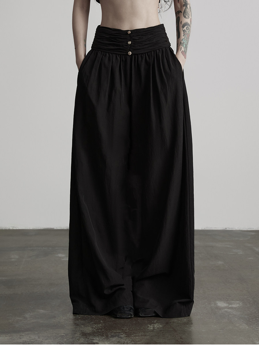 INDULGE Mystic Crinkle Loose Wide-Leg Pants