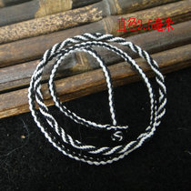 Zaki Temple Handmade Weaving Nine Eyes Unquencher Rope male and female necklaces for coarse paragraph 2 5mm