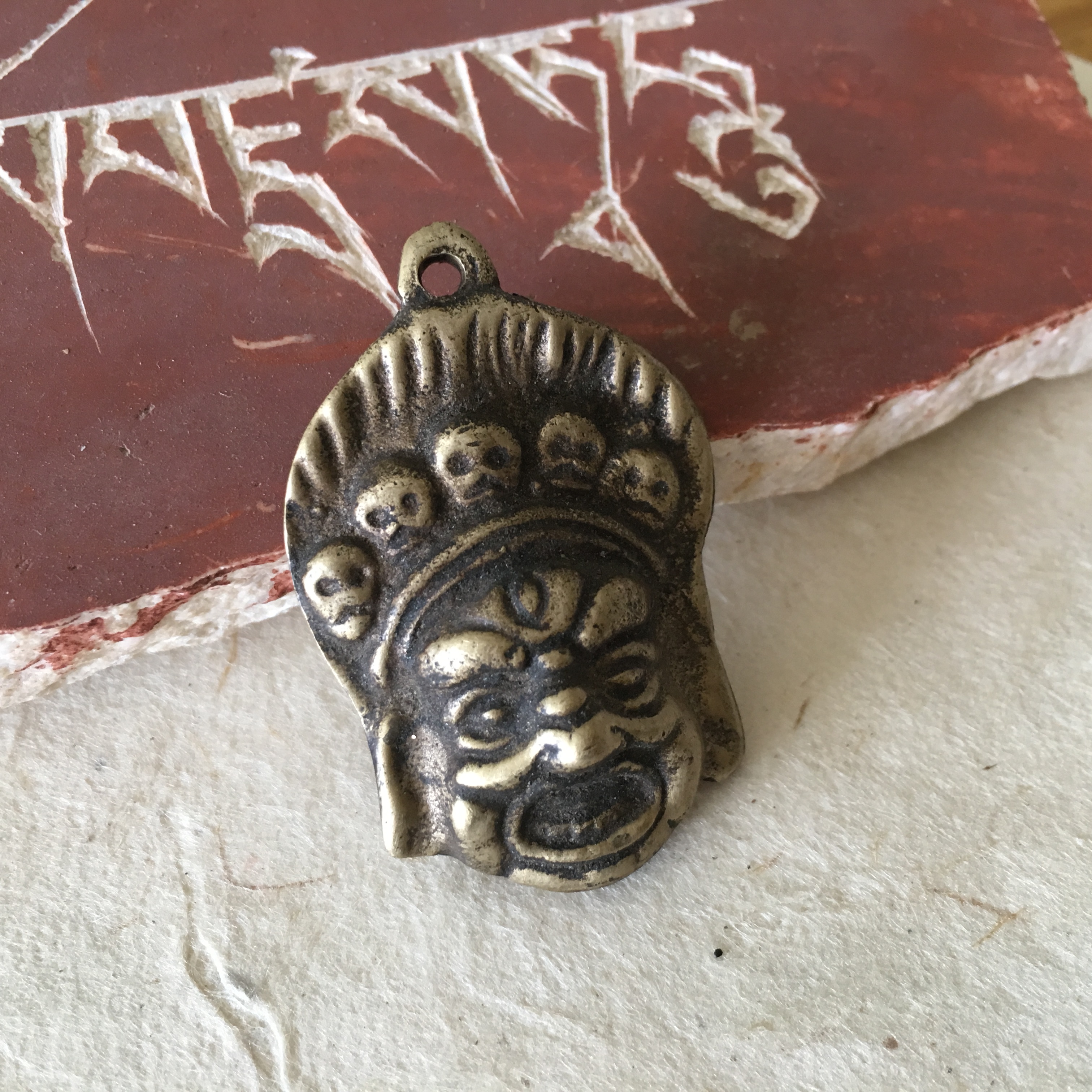 Tibetan Buddhist Nepal handmade five ghosts Vajra Daweed Vajra pendant pendant