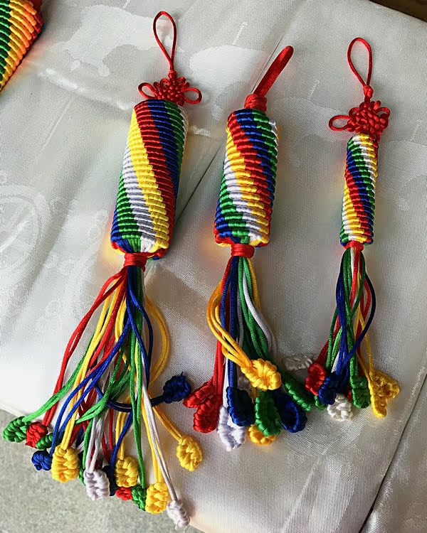 Tibetan legend seven treasures Tibet car pendant pendant bag hanging Indoor hanging transport knot Safe knot