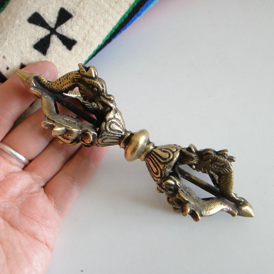 Tibet Secret Ware Pendulum Pieces Nepal Handmade Pure Copper Five Kestle Pestle Downpestle Pestle