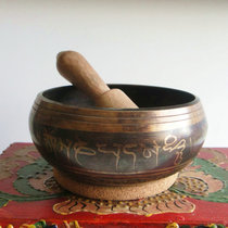 Songbowl Nepal handmade bronze chime chime Tibetan Buddhist sound bowl meditation yoga tone therapy the Buddhas sound bowl gels 10 5cm