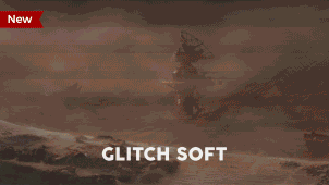 新更新250种视频转场效果特效水墨笔刷故障毛刺推拉模糊-AE模板