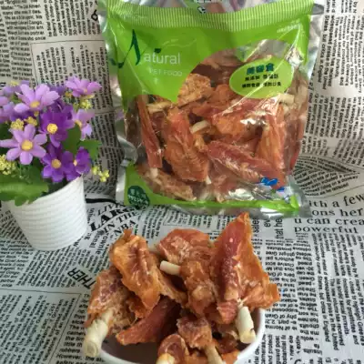 Pet snacks for export high quality A- grade chicken chest wrap 400g dog snack molars scumbag