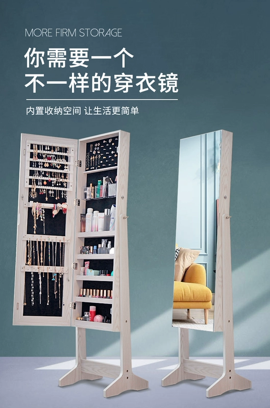 tủ đựng mỹ phẩm có gương Magic Mirror Home Floor Slound Dress Dress Tủ Gương Tủ trang sức Cosmetics Lưu trữ lưu trữ lưu trữ tích hợp nhà tủ gương đựng đồ trang sức tủ gương đựng đồ trang sức