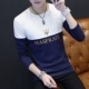 Mùa xuân mới nam áo thun dài tay Hàn Quốc Slim học sinh thanh niên chạm đáy áo thun cotton mùa xuân