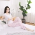 Bộ đồ ngủ cotton tinh khiết của phụ nữ mùa xuân và mùa thu quần mỏng kích thước lớn giam giữ mẹ phòng điều hòa không khí cotton quần nhà có thể mặc bên ngoài mùa hè - Quần tây Quần tây