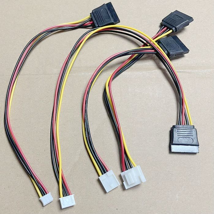 4P to Sata Power Cable, All-In-One Machine Motherboard Hard Drive Power Cable 2.0/4P Copper Core Video Recorder 4P