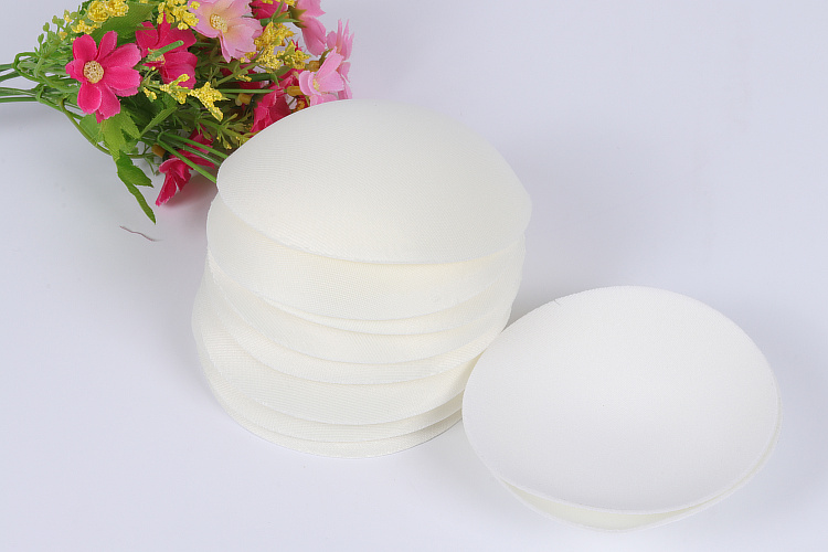 Miếng đệm ngực tròn chèn trắng Áo vest trung niên áo lót pad cô gái đồ lót ngực Thay thế miếng bông mút xốp nâng ngực