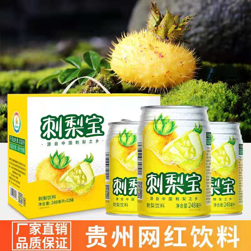 Guizhou special production constant power source thorn pear juice drink fresh thorn pear fruit juice 248ml * 12 cans of pop can bottling Vic drinks