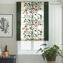 Spreading modern simple Nordic pure cotton versatile custom Roman blinds fabric blinds lift curtains custom curtains