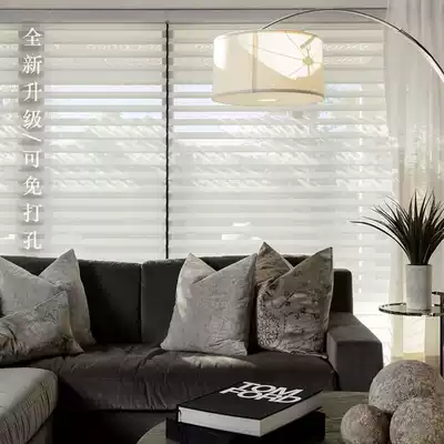 (Do not participate in the full reduction) non-punching Shangri-La study room kitchen soft gauze curtain