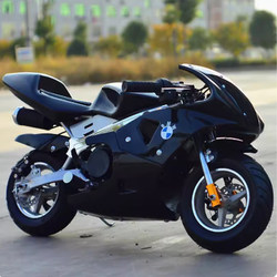 Factory price small motorcycle 49CC two-stroke gasoline mini sports car with lanterns electric children's motorcycle adult sidecar