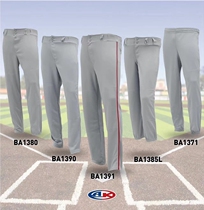 US standard AK professional baseball pants softball pants straight white gray stripes reinforced adult children