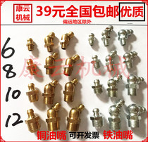 Butter nozzle Iron galvanized nozzle Copper nozzle Straight nozzle 45 degree curved nozzle Oil nozzle Oil gun M6M8M10M12