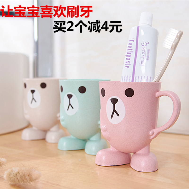 Cartoon Mouthwash Toddler Cup Children's Toothbrush Cup Creative Baby Cute Tooth Brushing Cup Wash Cup Tooth cylinder tooth cup