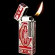 Серебристо-красная косая зажигалка для дымовой трубы
