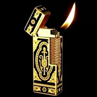 Золотая черная наклонная труба легче