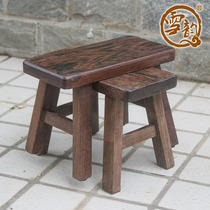 Chicken wing wood shoe stool Shoe stool Solid wood small bench Solid wood antique low bench Solid wood small stool Mahogany stool
